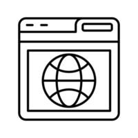 browser vector pictogram