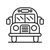 schoolbus vector pictogram