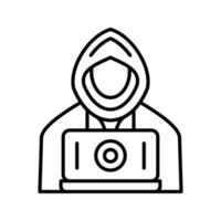 hacker vector pictogram