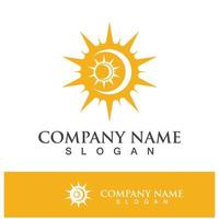 creatief zon concept logo illustratie vector