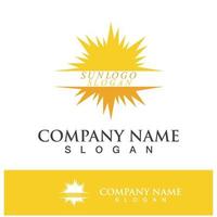 creatief zon concept logo illustratie vector