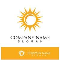 creatief zon concept logo illustratie vector