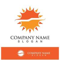 creatief zon concept logo illustratie vector