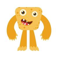 schattig grappig monster. vector illustratie.