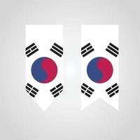 zuiden Korea haning vlag vector