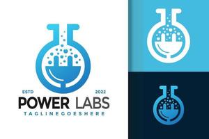 macht laboratorium logo ontwerp, merk identiteit logos vector, modern logo, logo ontwerpen vector illustratie sjabloon