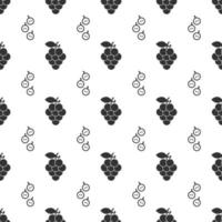 zwart druif naadloos patroon achtergrond. vector