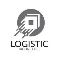 logistiek logo icoon illustratie vector ontwerp distributie symbool levering van goederen economie financiën