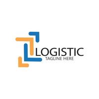 logistiek logo icoon illustratie vector ontwerp distributie symbool levering van goederen economie financiën