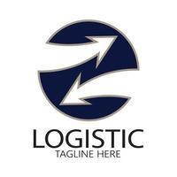 logistiek logo icoon illustratie vector ontwerp distributie symbool levering van goederen economie financiën