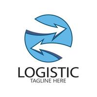 logistiek logo icoon illustratie vector ontwerp distributie symbool levering van goederen economie financiën