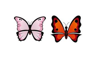 mooi kleur vlinder logo vector kunst illustratie