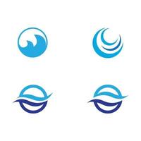 watergolf symbool en pictogram logo sjabloon vector