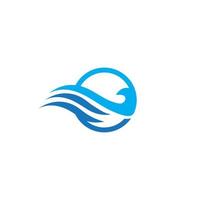 watergolf symbool en pictogram logo sjabloon vector