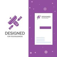 bedrijf logo voor uitzending. omroep. radio. satelliet. zender. verticaal Purper bedrijf .bezoeken kaart sjabloon. creatief achtergrond vector illustratie