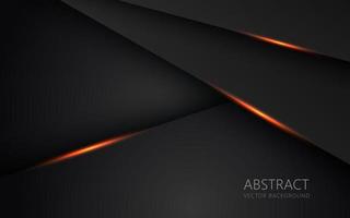 abstract licht oranje zwart ruimte kader lay-out ontwerp tech driehoek concept grijs structuur achtergrond. eps10 vector