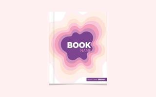 boek Hoes of folder sjabloon met 3d abstract papier besnoeiing blauw groen roze geel achtergrond. vector sjabloon in snijwerk kunst stijl