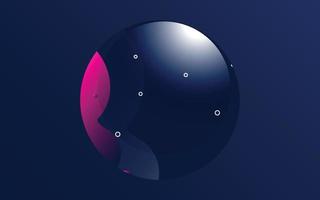 abstract cirkel vloeistof vormen. wereldbol blobs met helling kleur. bekladden plek ontwerp. typografie of poster. abstract artistiek ontwerp. vector folder