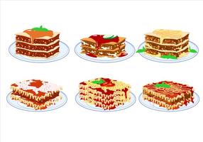 Lasagne Gratis vector