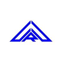 uru brief logo creatief ontwerp met vector grafisch, uru gemakkelijk en modern logo in driehoek vorm geven aan.