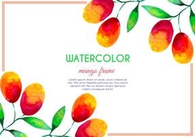 Vector Waterverf Mango Frame