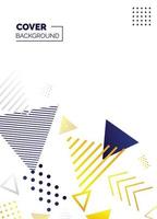 kleurrijk abstract minimalistisch stijl poster. Memphis meetkundig achtergrond. Hoes sjabloon. creatief patroon vectoren