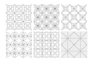 naadloos abstract doolhof patronen. stijl Memphis patroon. meetkundig tekening achtergrond vector