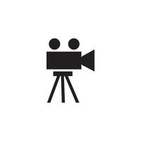 film en camera icoon logo, vector ontwerp illustratie