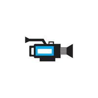 film en camera icoon logo, vector ontwerp illustratie