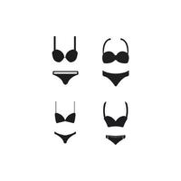 vrouwen ondergoed icoon logo, vector ontwerp