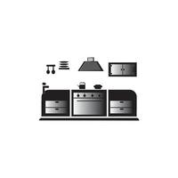 keuken reeks icoon logo, vector ontwerp
