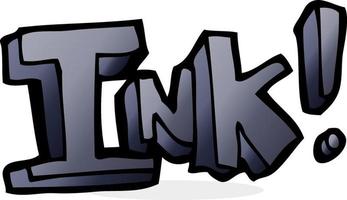 tekening inkt tekenfilm vector