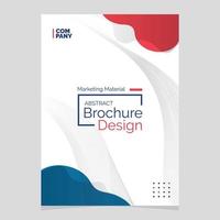 abstract brochure ontwerp. vloeistof vorm klodder ontwerp element. afzet materiaal vector