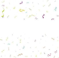confetti concept ontwerp sjabloon vakantie gelukkig dag. wit achtergrond viering vector illustratie.