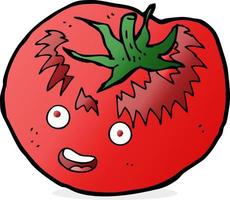 tekening karakter tekenfilm tomaat vector