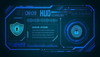 modern hud technologie achtergrond vector