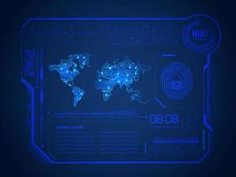 modern hud technologie achtergrond vector