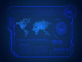 modern hud technologie achtergrond vector