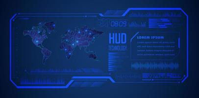 modern hud technologie achtergrond vector