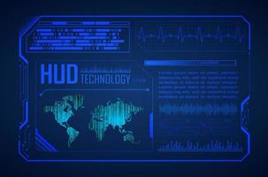 modern hud technologie achtergrond vector