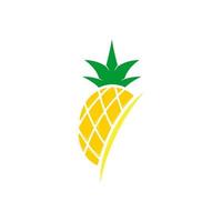 ananas fruit pictogram sjabloon vectorillustratie vector