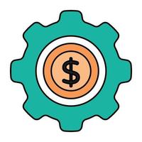 modieus ontwerp icoon van geld beheer vector