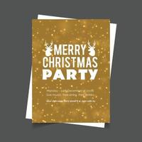 Kerstmis kaart ontwerp met elegant ontwerp en creatief achtergrond vector