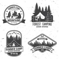 zomerkamp. vectorillustratie. concept voor shirt of logo, print, stempel of tee. vector