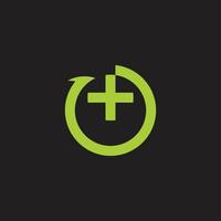 cirkel medisch tijd pijl symbool icoon logo vector
