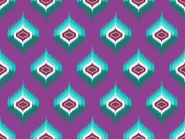 ikat patroon borduren stijl vector