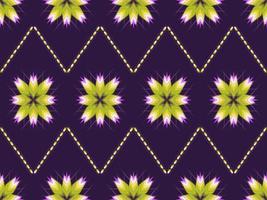 ikat patroon borduren stijl vector