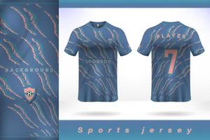 marine blauw sport- Jersey sjabloon ontwerp aantal 03 vector