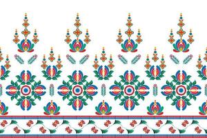 ikat etnisch naadloos patroon decoratie ontwerp. aztec kleding stof tapijt boho mandala's textiel decor behang. tribal inheems motief ornamenten ikkat traditioneel borduurwerk vector Hongaars Pools Moravisch