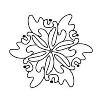 bloem mandala's. decoratief elementen. overladen patroon, vector illustratie. islamitisch, Arabisch, Indisch motieven.